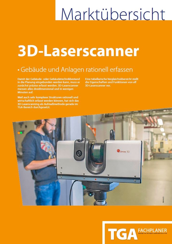 TGA Marktübersicht 3D-Laserscanner