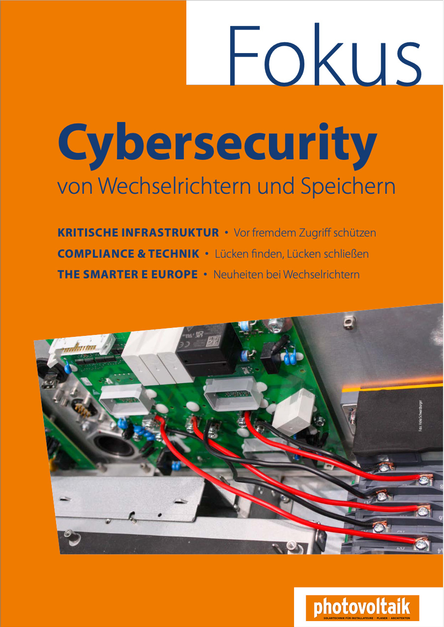 Cybersicherheit für Wechselrichter und Solarspeicher