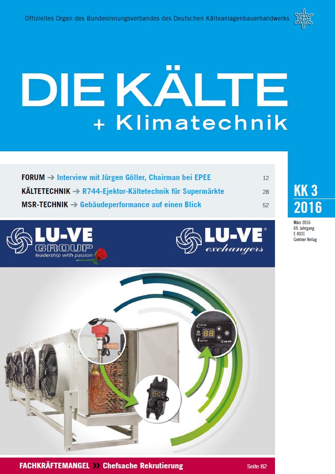 Die K&auml;lte- und Klimatechnik 2016-3