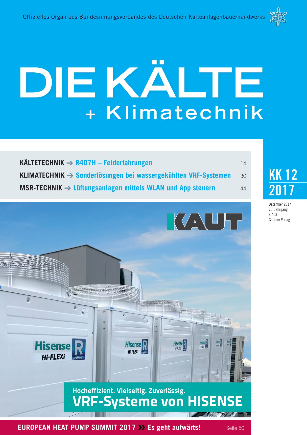 Die K&auml;lte- und Klimatechnik2017-12