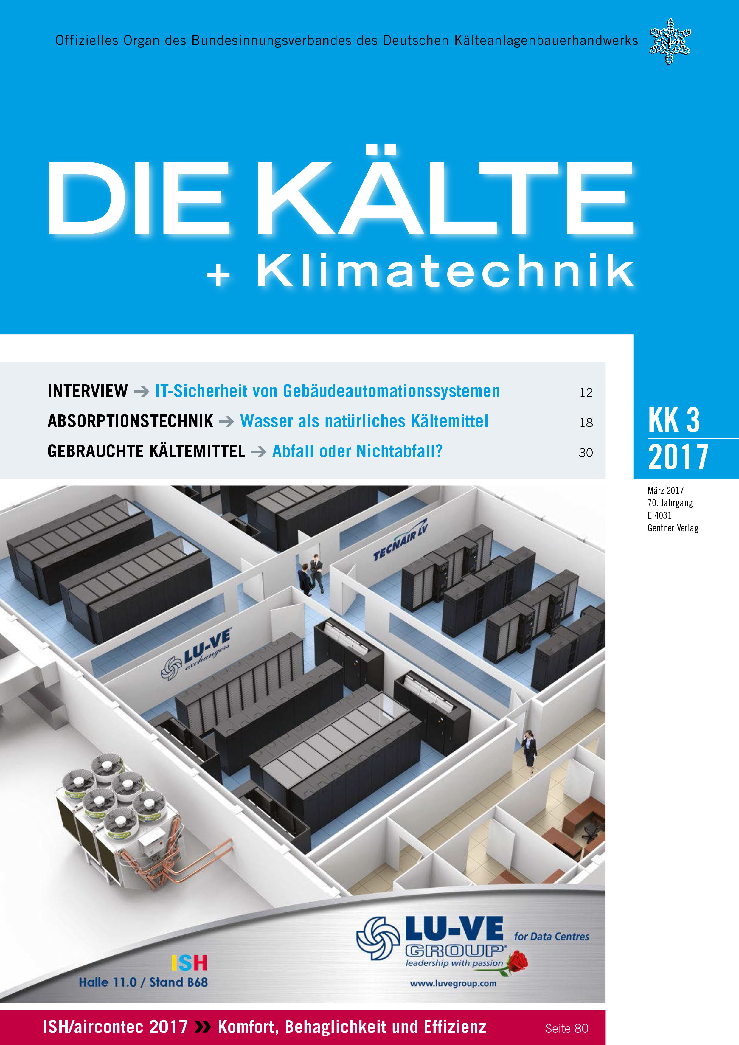 Die K&auml;lte- und Klimatechnik 2017-3